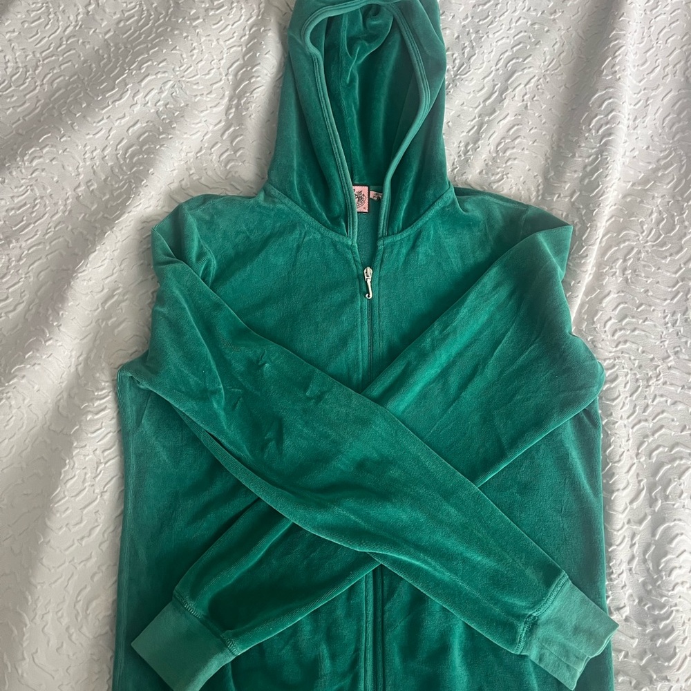 Vintage Juicy Couture Velour zip hoodie girls XL